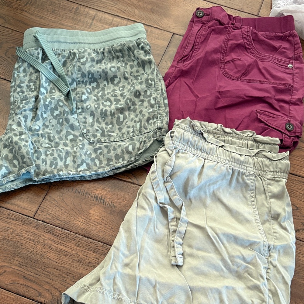 Stylish Women's Short Set - Leopard, Purple/Maroon, and Green